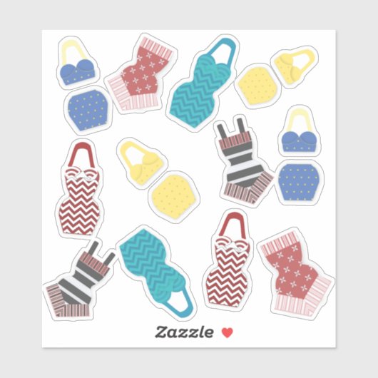 zwempakken sticker (Vel)