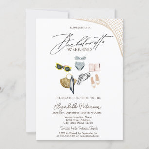 Zwempakken Tropical Beach Bachelorette Party Kaart