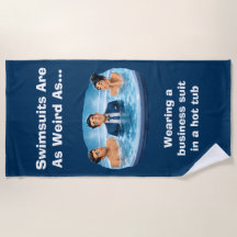 Zwempakken zijn raar Bubbelbad humor