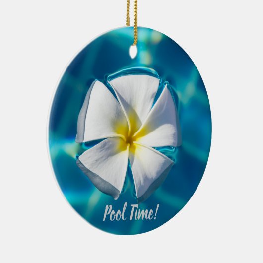 Zwempool Mousserend water met een bloemkool Keramisch Ornament (Rechts)