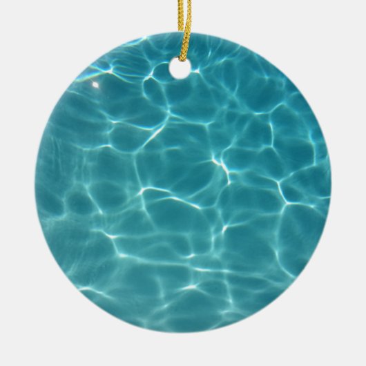 Zwempoolwater Keramisch Ornament (Voorkant)