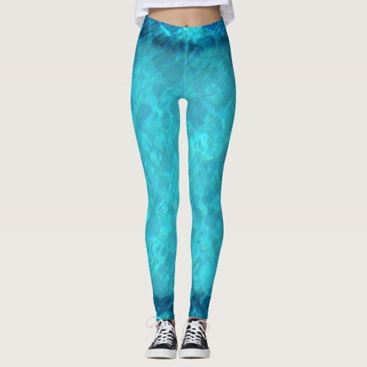 Zwempoolwater Leggings (Voorkant)