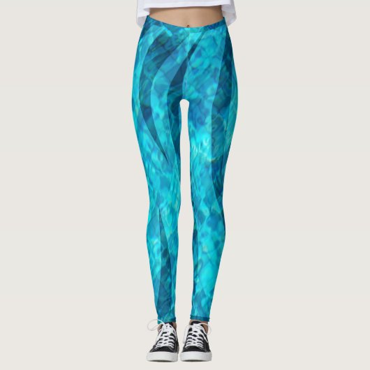 Zwempoolwater Leggings (Voorkant)