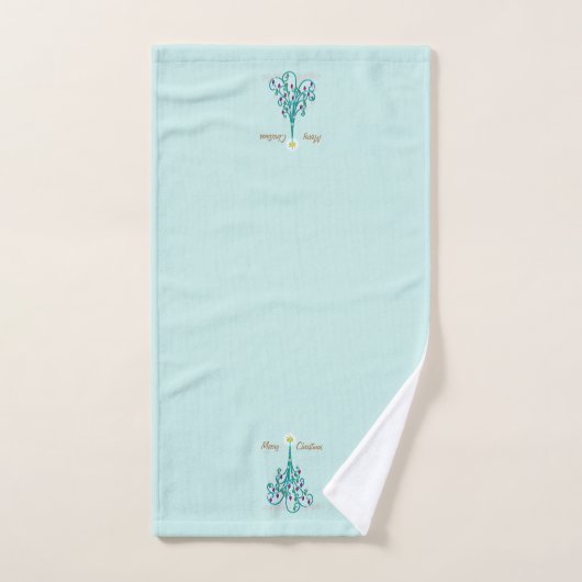 Zwemrijke kerstboom bad handdoek (Handdoek)