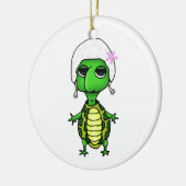 Zwemschildpad Keramisch Ornament (Links)