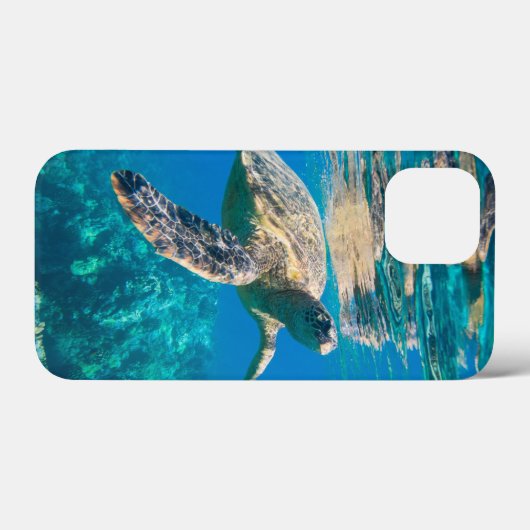 Zwemschildpad Zee Case-Mate iPhone Case (Achterkant (horizontaal))
