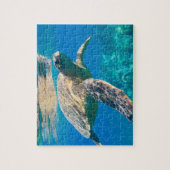 Zwemschildpad Zee Legpuzzel (Verticaal)