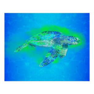 Zwemschildpad Zee Perfect Poster