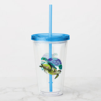Zwemschildpadden Zomer Zee Life Ocean Life Acryl Drinkbeker