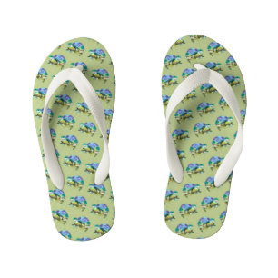 zwemschildpadpatroon kinder teenslippers