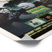 Zwemschroefdraad van kieuwlijnen poster (Hoek)