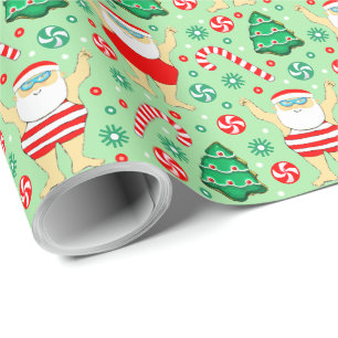 Zwemspapier voor kerstcadeaus cadeaupapier