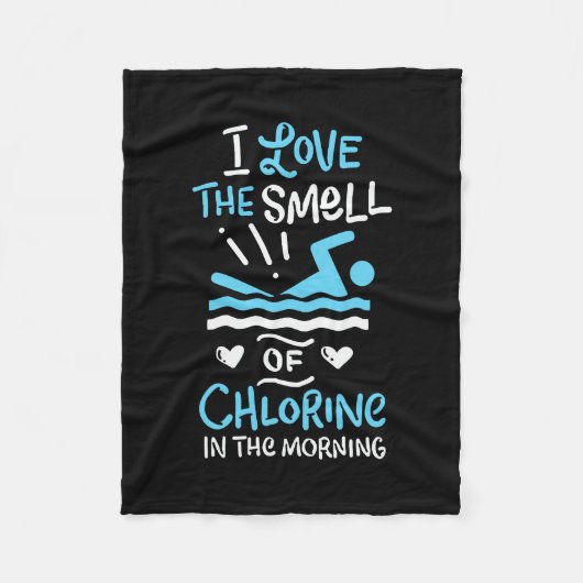 Zwemsport zwemmen Gift Fleece Deken (Voorkant)