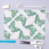 Zwemstaartvlinderontwerp op tissuepapier (Craft)