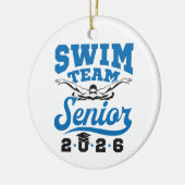 Zwemteam Senior 2026 Keramisch Ornament (Links)