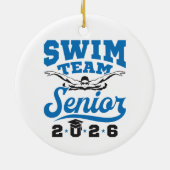 Zwemteam Senior 2026 Keramisch Ornament (Achterkant)