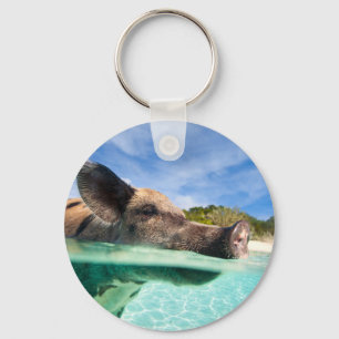 Zwemvarkens van Exuma Sleutelhanger