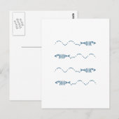 Zwemvissen Emoticon Briefkaart (Voorkant / Achterkant)