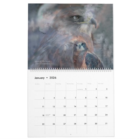 Zwemvogels van prooikalender 2015 kalender (Jan 2026)