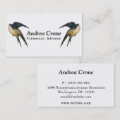  Zwemvogels Visitekaartje (Voorkant / Achterkant)