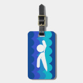 Zwemvormig Bagagelabel (Voorkant verticaal)