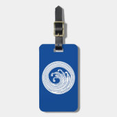 Zwemvormig golflengte bagagelabel (Voorkant verticaal)