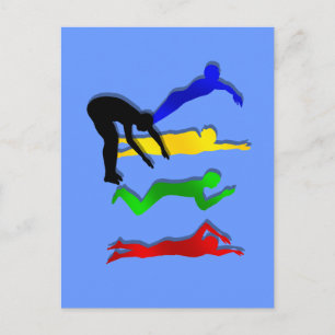 Zwemwatersport Briefkaart