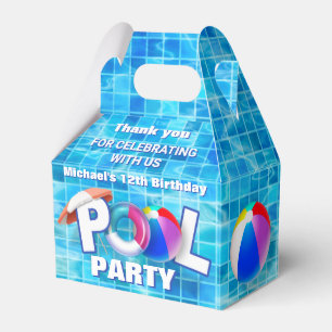 Zwemwatervun voor de Koel-zomerpool Bedankdoosjes