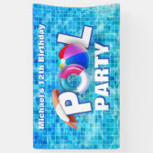 Zwemwatervun voor de Koel-zomerpool Spandoek (Verticaal)