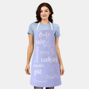 Zwemwoorden Periwinkle Kitchen Apron Schort