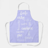 Zwemwoorden Periwinkle Kitchen Apron Schort (Voorkant)