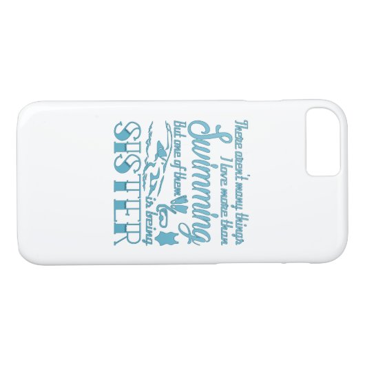 Zwemzuster Case-Mate iPhone Case (Achterkant (Horizontaal))