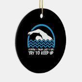 Zwemzwembad Keramisch Ornament (Rechts)