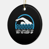 Zwemzwembad Keramisch Ornament (Links)