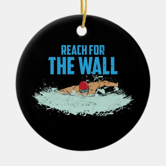 Zwemzwemmers Trainer Keramisch Ornament (Voorkant)