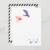 zwenkduif briefkaart (Voorkant / Achterkant)