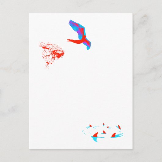 zwenkduif briefkaart (Voorkant)