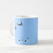 zwenkduif koffiemok (Voorkant links)