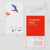 zwenkduif visitekaartje (Voorkant / Achterkant)