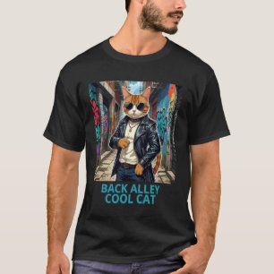 Zwerfkat Stevige Kitten Verwilderde Kat T-shirt