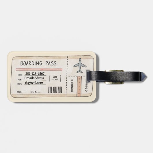 zwerfster | Fun Travel Bagagelabel (Achterkant horizontaal)