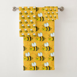 zwerm bijen bad handdoek