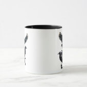 Zwerm kraaien Corvid Bird Logo Mok (Midden)