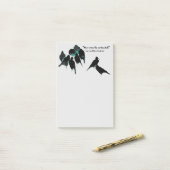 Zwerm zwarte vogels De Raven Post-it® Notes (Op bureau)