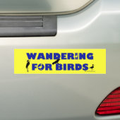 zwerven voor vogels bumpersticker (Op auto)