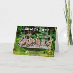 Zwervende vogelkaart kaart