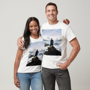 Zwerver boven de zee van nevel, Caspar D Friedrich T-shirt