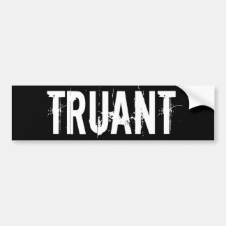 Zwerver bumpersticker zwart en wit