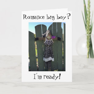 "ZWET OP JE IS WAT IK BEN" VROUW SCARECROOM KAART
