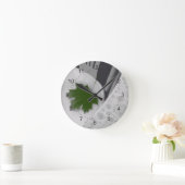 zwevend blad ronde klok (Huis)